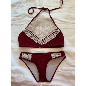 Lace 2 Piece Swimsuit